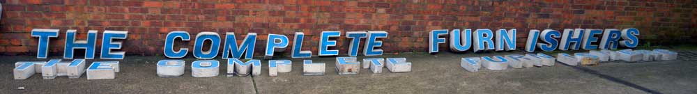 300. The Complete Furnishers letters at E & A Wates